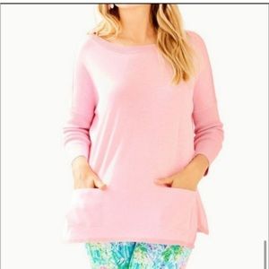 Lilly Pulitzer Pink Cobo Lightweight Sweater Size XS.